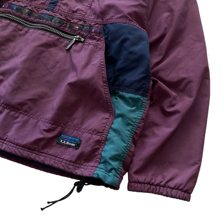Made in USA / 80's L.L.Bean / Packable Thinsulate Nylon Anorak / Burgundy M / Used