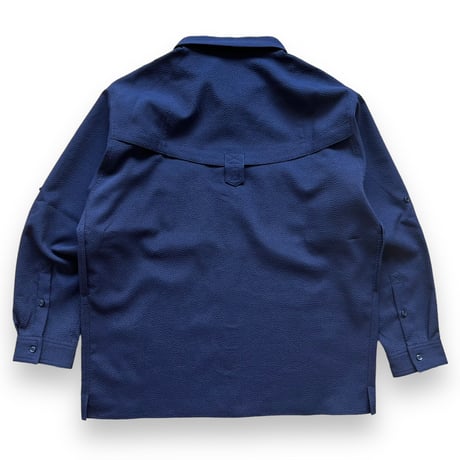 Color at Against Originals / Seersucker Field Shirt / Navy