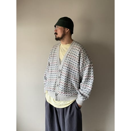 Made in USA / BE Cotton Cardigan / Grey XL / Used