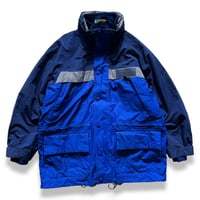 90's EBTEK / Fleece Lined Gore-tex Nylon Jacket / Blue M / Used
