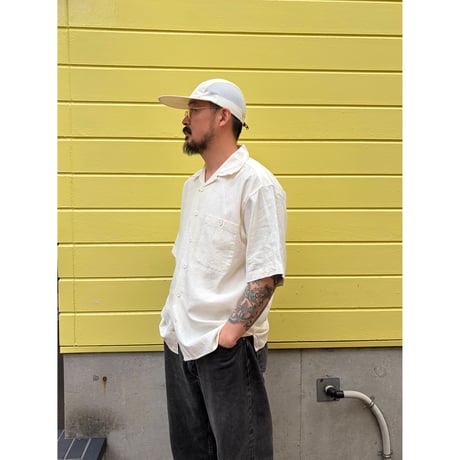TRUST / Open Collared Shirt / Natural L / Used