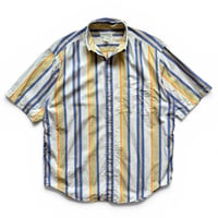 90's BANANA REPUBRIC / Striped B.D.Shirt / L / Used