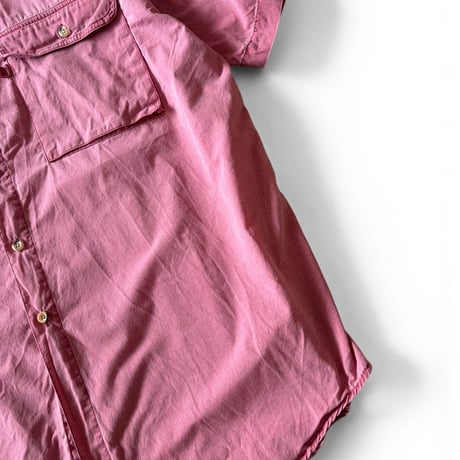 90's L.L.Bean / Cotton Field Shirt / Peach XL / Used