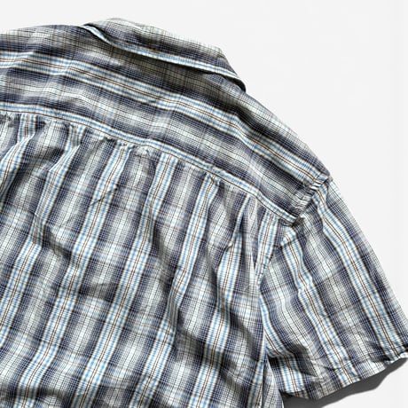 00's GAP / Open Collared Plaid Shirt / L / Used