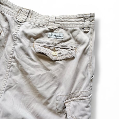 Polo by Ralph Lauren / Cotton Chino Cargo Shorts /  Beige 36 / Used