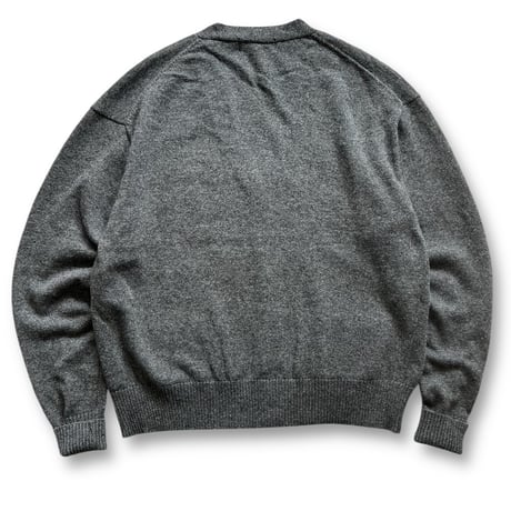 Color at Against / Wool Cardigan / Charcoal Grey