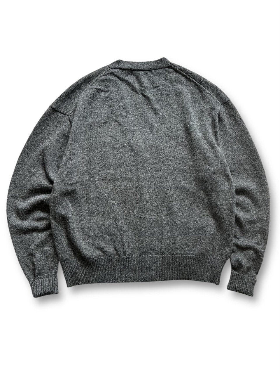 Color at Against / Wool Cardigan / Charcoal Gre