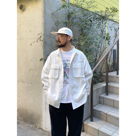 Color at Against Originals / Seersucker Field Shirt / White