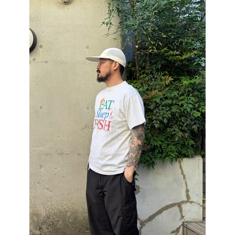 Fishing Printed Tee /  Ash L相当 / Used
