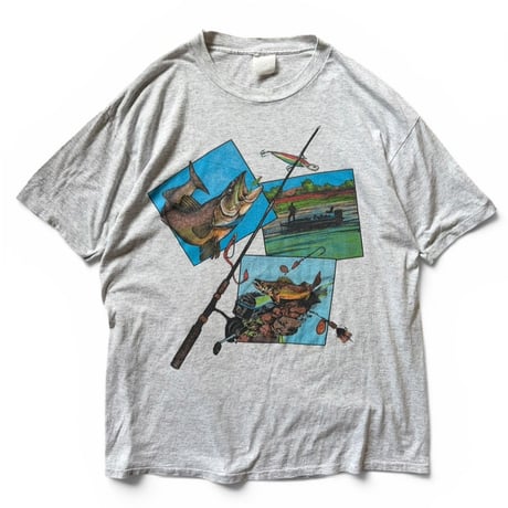 90's Fishing Tee / Ash XL相当 / Used