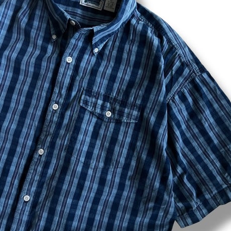 90's L.L.Bean / Plaid  B.D.Shirt / XL / Used