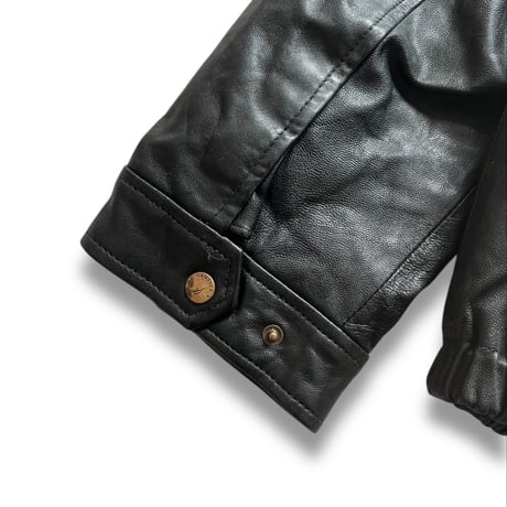 nautica / Leather Jacket / Black L / Used