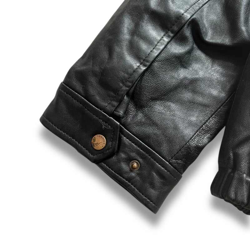 nautica / Leather Jacket / Black L / Used | Col