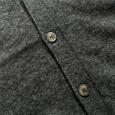 Color at Against / Wool Cardigan / Charcoal Grey