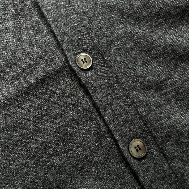 Color at Against / Wool Cardigan / Charcoal Gre