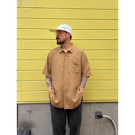 Polo Ralph Lauren / Linen Shirt / Brown XXL / Used