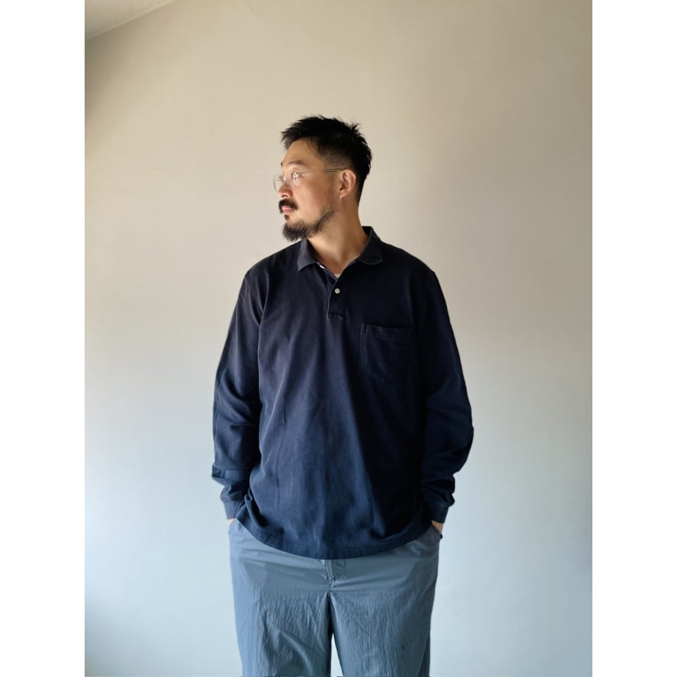 LANDS' END Sweat Polo Shirt スウェットポロ USA製 LANDS' END Sweat Polo Shirt スウェットポロ USA製 90s LANDS