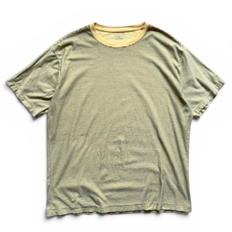 ST.JOHN'SBAY / Striped Tee / Yellow XL / Used