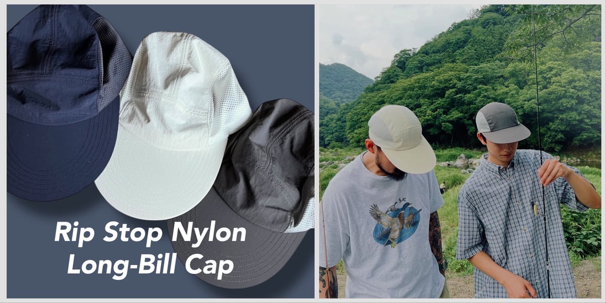 帽子 Color at Against Rip Stop Long-Bill Cap Color at Against Originals / Rip Stop Nylon Lon