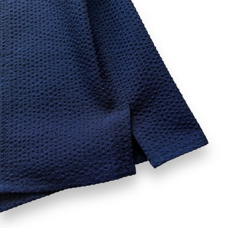 Color at Against Originals / Seersucker Field Shirt / Navy
