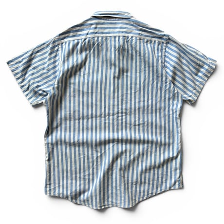 80-90's L.L.Bean / Striped Field Shirt / L / Used