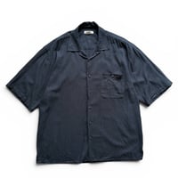 TRUST / Open Collared Shirt / Black 2XL / Used