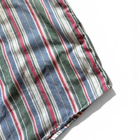 90's Eddie Bauer / Striped Cotton Shirt / L / Used