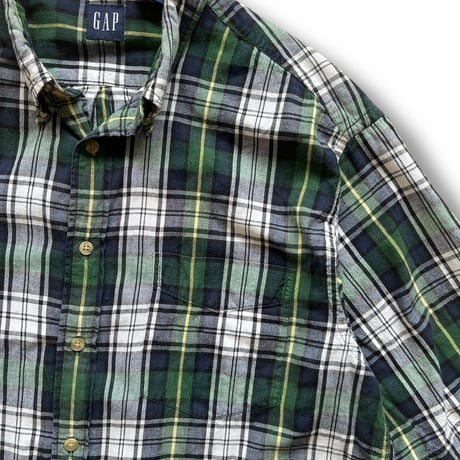 00's GAP / Plaid Shirt / L / Used