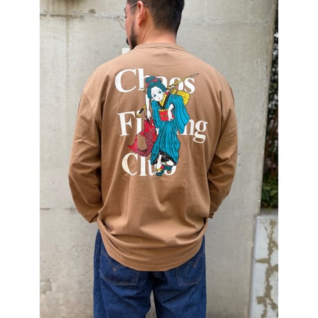 Chaos Fishing Club / The Original Fishing Girl T-Shirt LS / Brown
