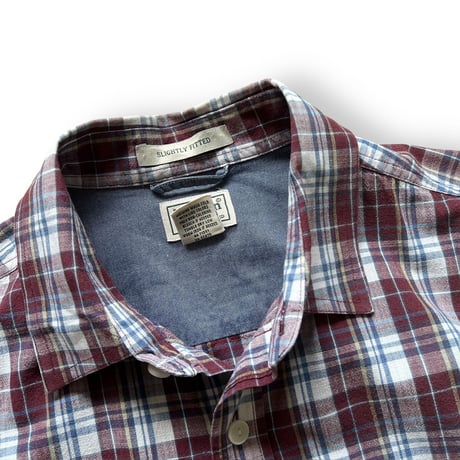00's L.L.Bean / Plaid Field Shirt / L / Used