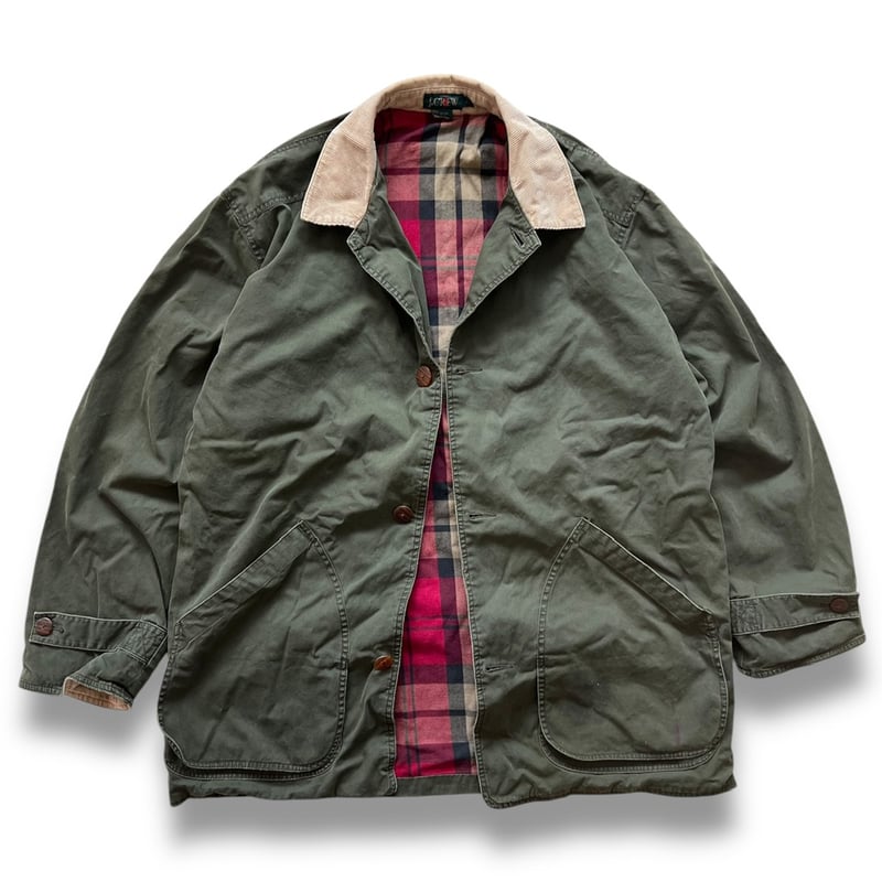 ジャケット・アウター J. CREW cotton car coat 90s 90's J.CREW / Lined Cotton Field Coat / Olive L