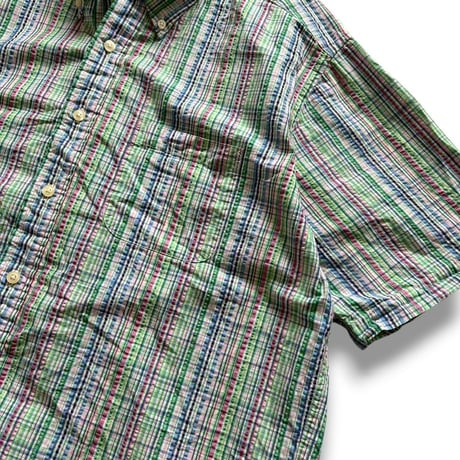 BROOKS BROTHERS / Seersucker B.D.Shirt / L / Used