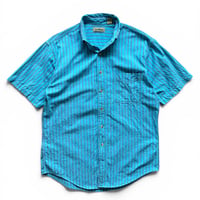 80-90's L.L.Bean / Striped B.D.Shirt / M / Used