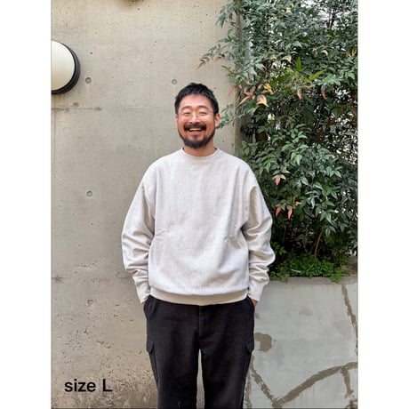 Color at Against Originals / Heavy Cotton 15oz. Crew / Ash