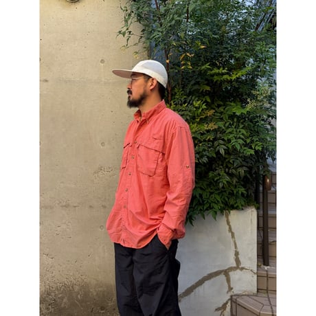 L.L.Bean / Nylon Field Shirt / Coral M / Used