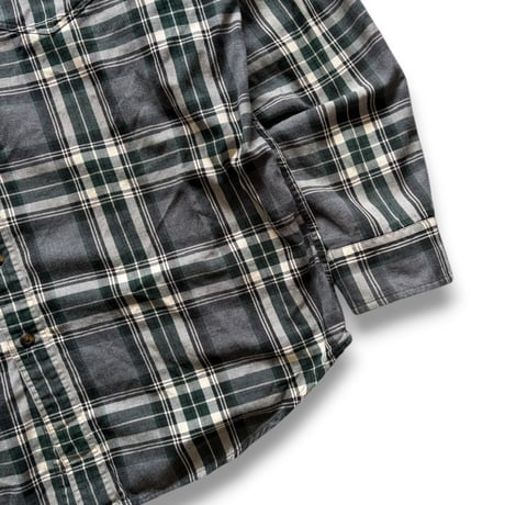 90's J.CREW / Plaid B.D.Shirt / XL / Used