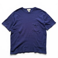 90's Eddie Bauer / Pocketed Tee / Navy XL / Used