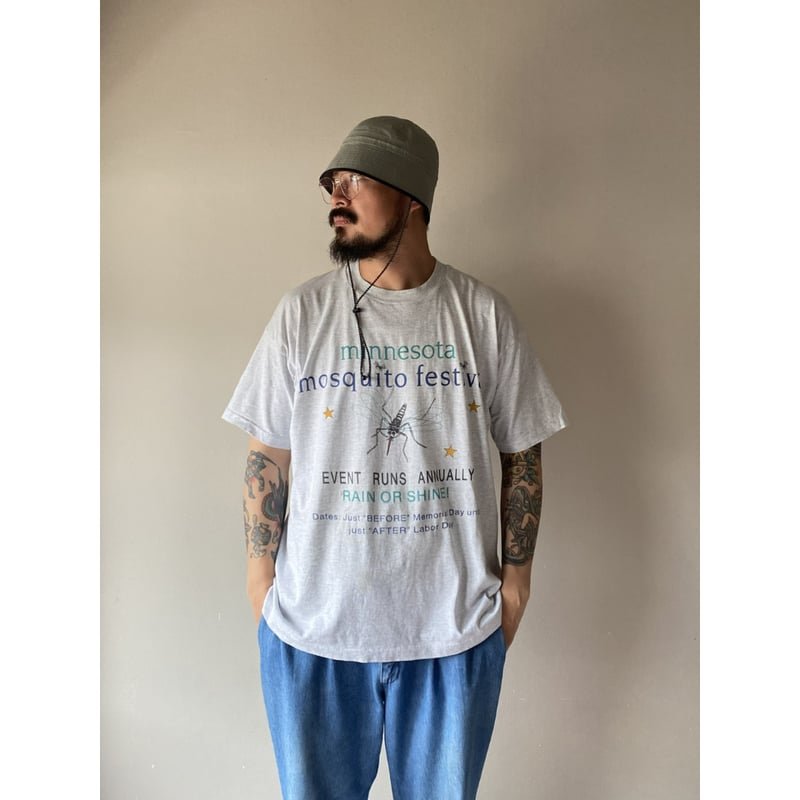 WHIZ 蛍光グリーン Tシャツ マウントラッシュモア　古着　レア WHIZ 蛍光グリーン Tシャツ マウントラッシュモア 古着 レア