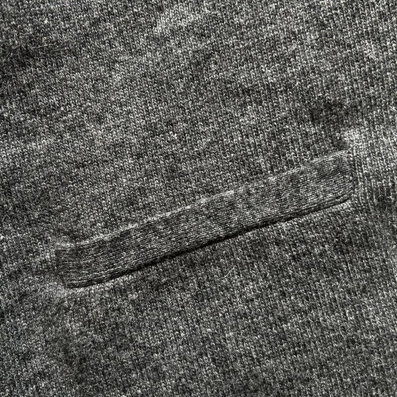 Color at Against / Wool Cardigan / Charcoal Gre