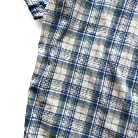 90's Eddie Bauer / Plaid Cotton Shirt / L / Used