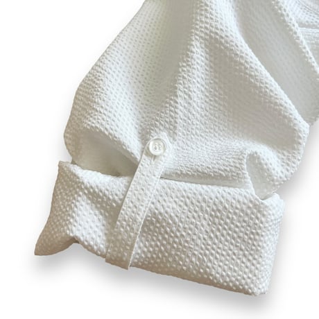Color at Against Originals / Seersucker Field Shirt / White