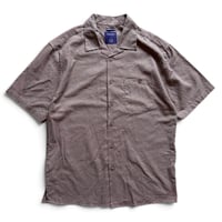 TRUST / Open Collared Shirt / Brown L / Used