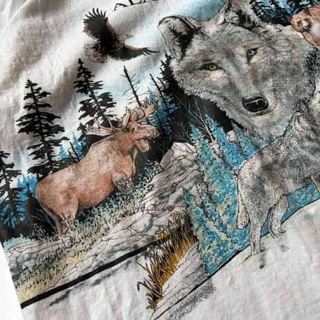 Made in USA / 90's Wild Tee / White XL / Used
