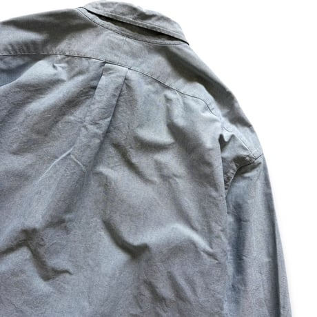 Ralph Lauren / "BIG SHIRT" Plaid B.D.Shirt / Grey L / Used