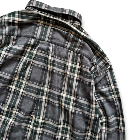 90's J.CREW / Plaid B.D.Shirt / XL / Used