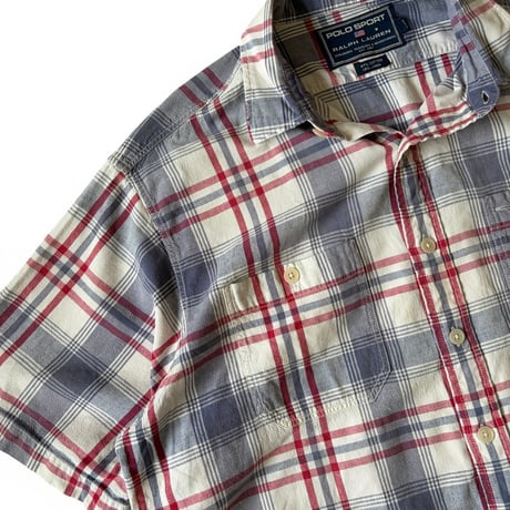 POLO SPORT / Plaid Shirt / XL / Used