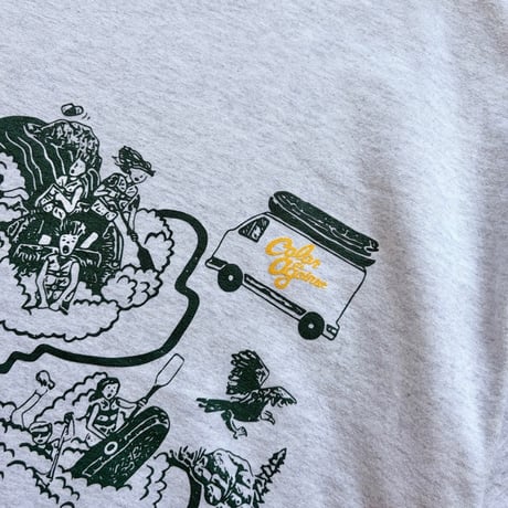 Color at Against Originals / Down the River Tee / Ash