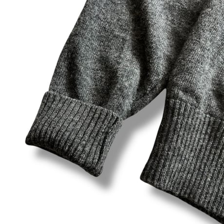 Color at Against / Wool Cardigan / Charcoal Grey