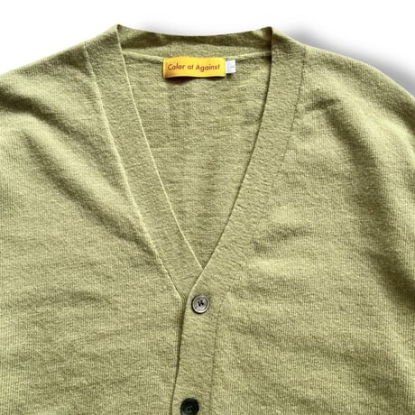 Color at Against / Wool Cardigan / Pistachio
