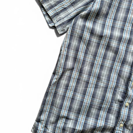 00's GAP / Open Collared Plaid Shirt / L / Used